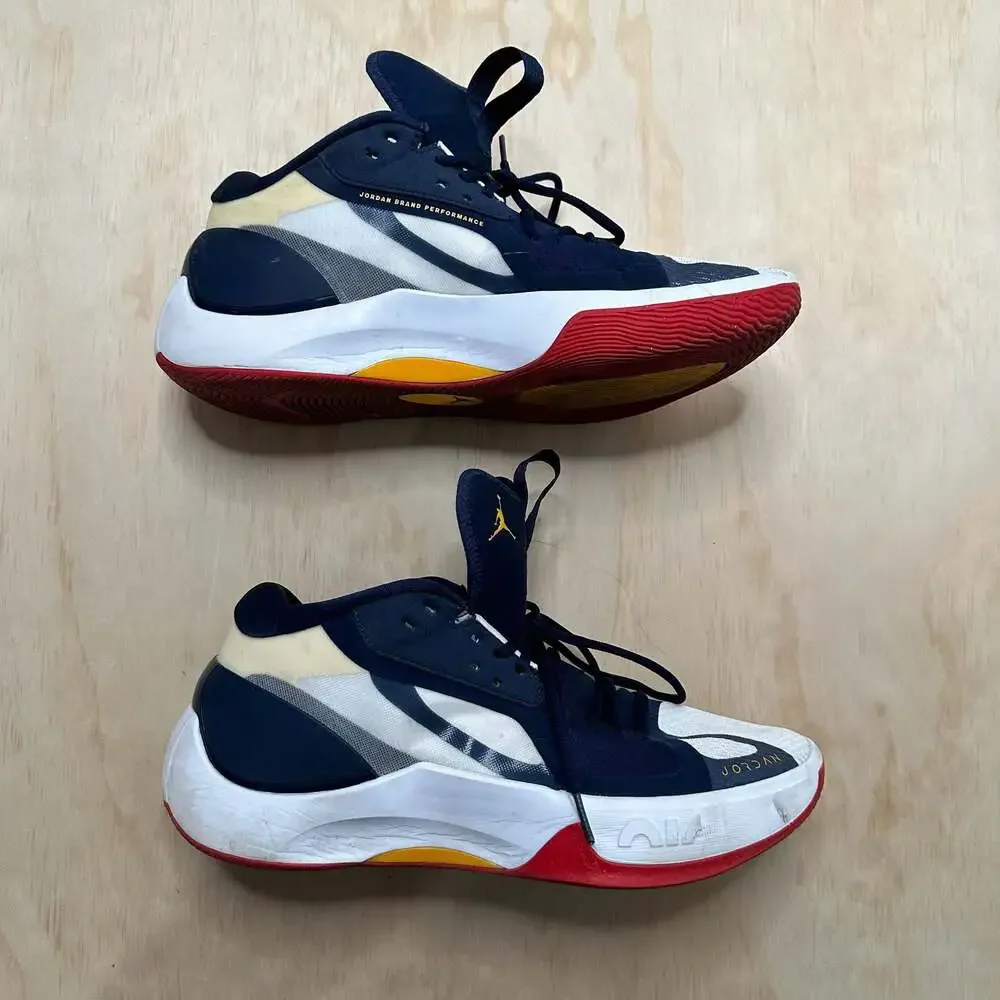 Air Jordan Zoom Separate 'Olympic' Midnight Navy/University Gold Basketball Shoe